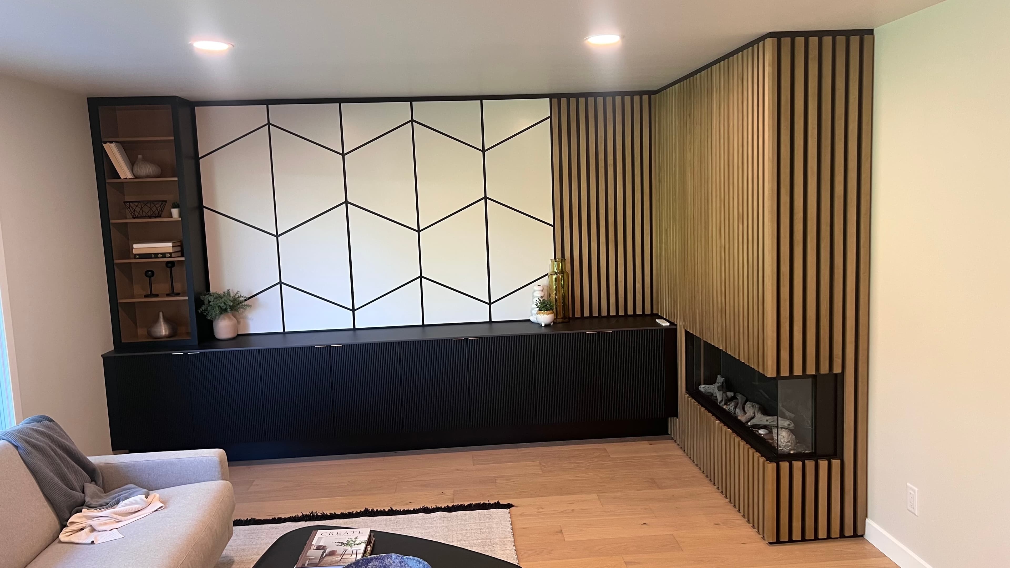 Calacatta Gold Quartz countertop, Kitchen + butler's pantry, in Tuxedo, Winnipeg